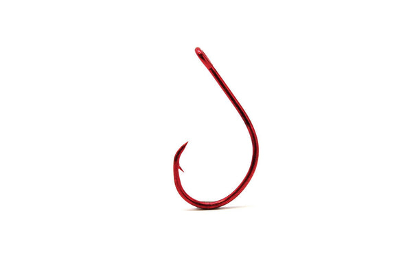 Eagle Claw L8197F-7/0 Lazer Offset Circle, Red Seaguard - 50PK