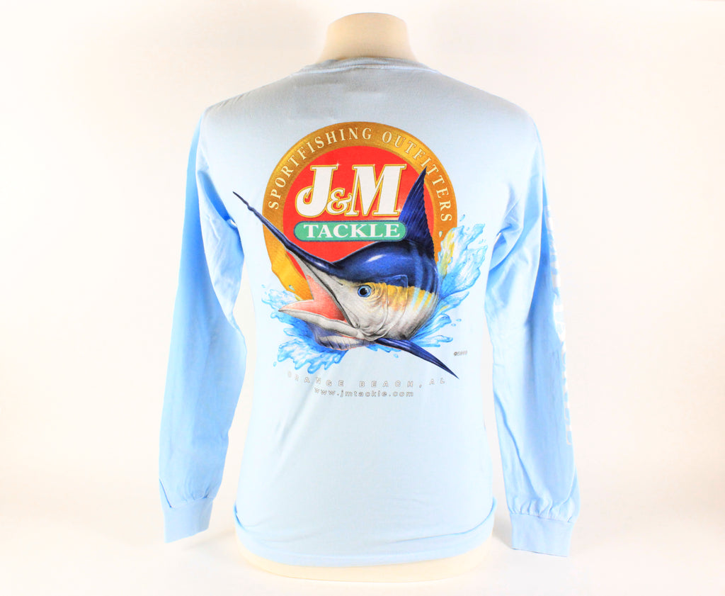 J & M Logo Full Color Pigment Dyed Long Sleeve w/ Pocket