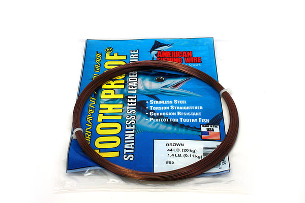 American Fishing Wire ToothProof Single Strand Wire 1/4lb. Coil