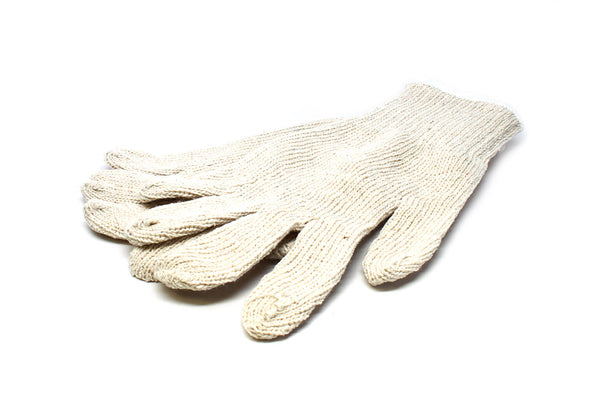 Hi-Liner White Cotton Crewman's Gloves