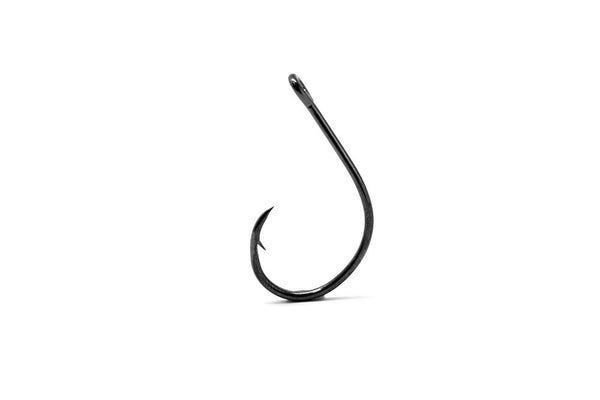 Eagle Claw L197BK-4/0 Lazer Offset Circle Hook, Black - 50PK