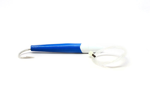 Sea Striker Cedar Plug, Rigged, Blue/White, 6"