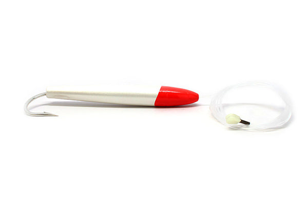 Sea Striker Cedar Plug, Rigged, Red/White, 6"