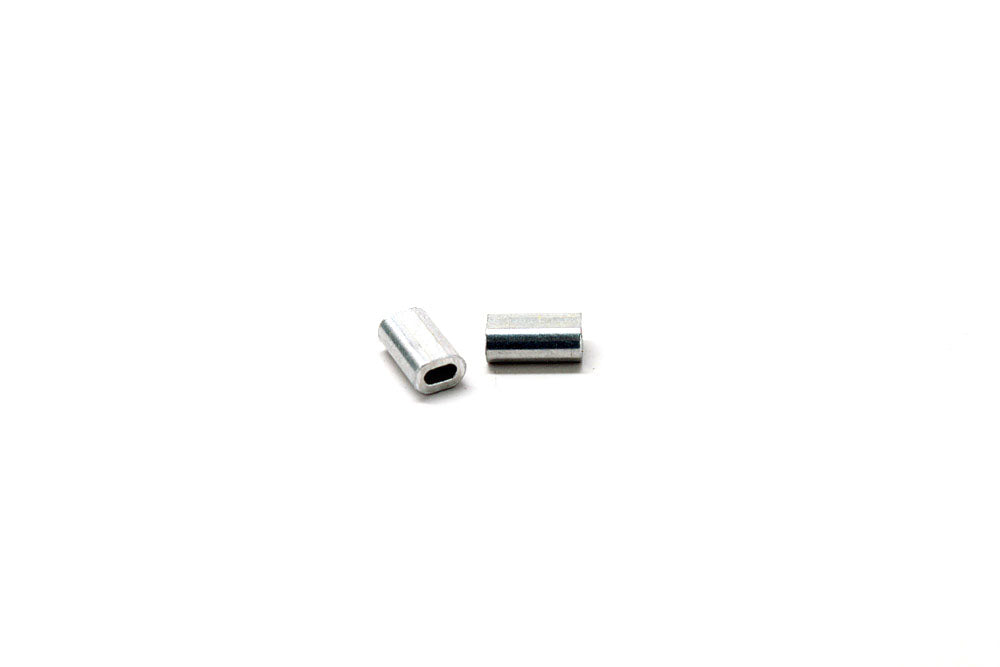 Aluminum Mini-Oval Sleeve 0.8mm, 40-60 lb.