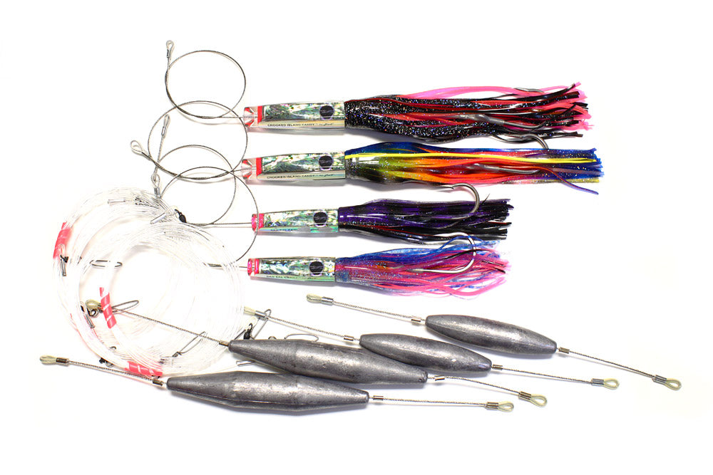 bart fishing lures Black Bart Wahoo Pack Light, Rigged Single Hook – J&M Tackle