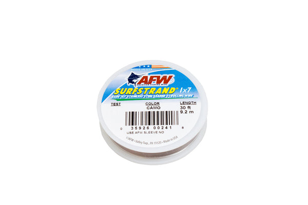 AFW Surfstrand Wire 60# 1x7 30'