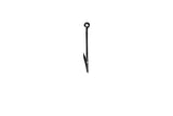 Owner 5111-121-2/0 SSW Bait Hook, Black, Up Eye, 8 Pk.