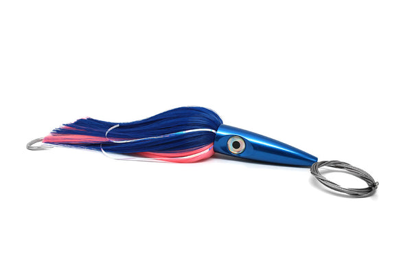 Bluewater Primo Wahoo Dart, Blue Head w/Blue/Pink Hair - Rigged