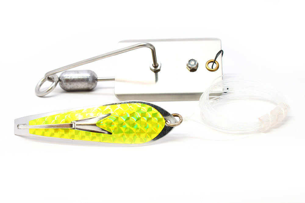 drone fishing lures J&M #2 Yellow Drone Spoon & #2 Planer Kit – J&M Tackle