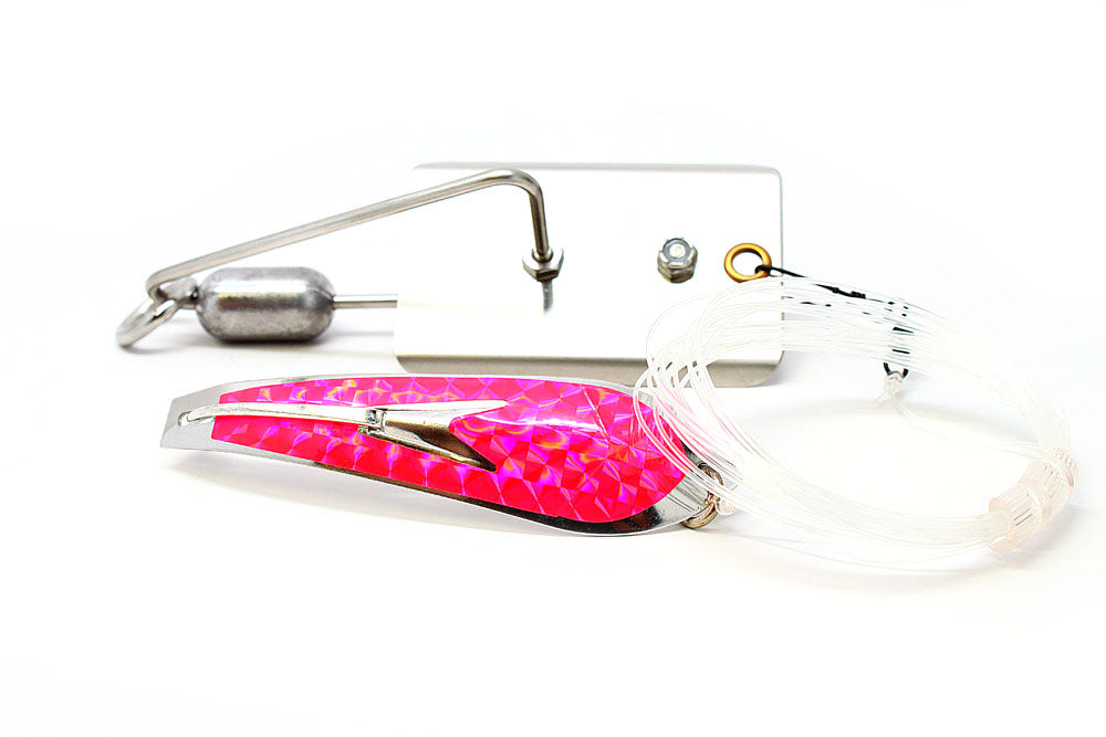 drone lure fishing J&M #2 Pink Drone Spoon & #2 Planer Kit